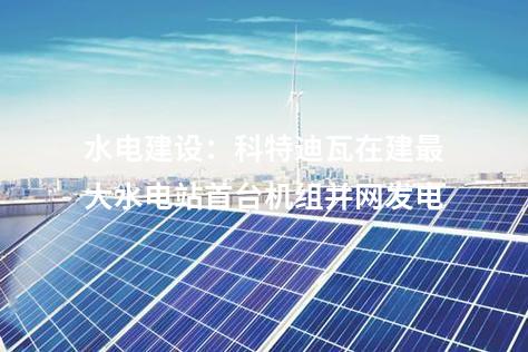 水電建設(shè)：科特迪瓦在建最大水電站首臺(tái)機(jī)組并網(wǎng)發(fā)電