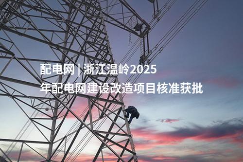 配電網 | 浙江溫嶺2025年配電網建設改造項目核準獲批