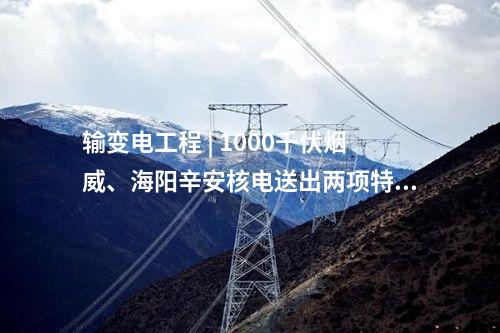 輸變電工程 | 1000千伏煙威、海陽辛安核電送出兩項特高壓工程獲得核準