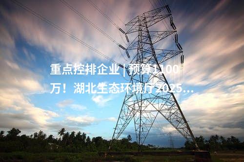 重點控排企業 | 預算1100萬！湖北生態環境廳2025年碳排放第三方核查項目公開招標