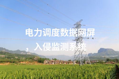 電力調(diào)度數(shù)據(jù)網(wǎng)屏,入侵監(jiān)測(cè)系統(tǒng)