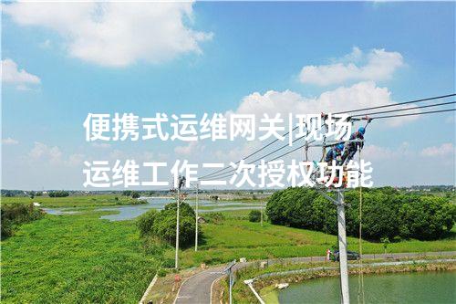 便攜式運(yùn)維網(wǎng)關(guān)|運(yùn)維工作記錄和設(shè)備日志查看