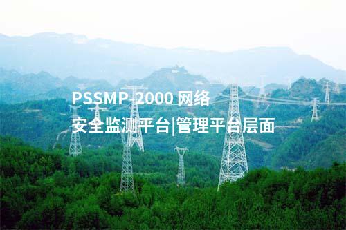 PSSMP-2000 網絡安全監測平臺|管理平臺層面