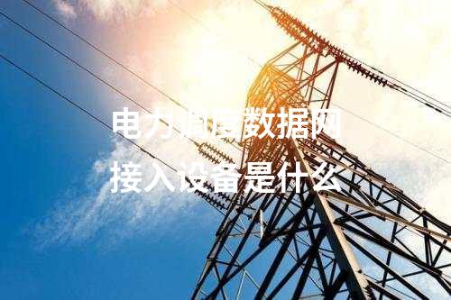 電力調度數據網接入設備是什么