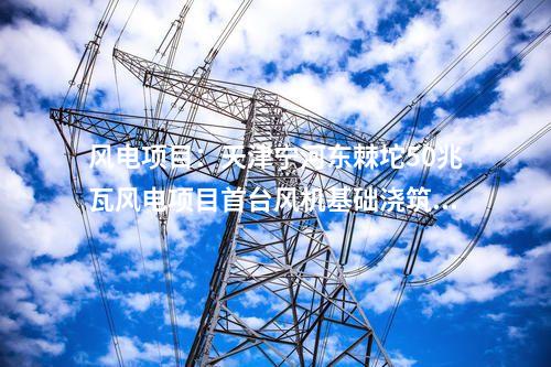 風電項目：天津寧河東棘坨50兆瓦風電項目首臺風機基礎澆筑順利完成