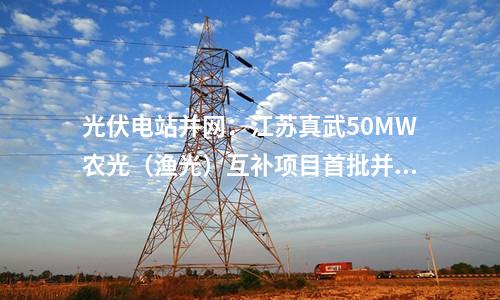 光伏電站并網(wǎng)：江蘇真武50MW農(nóng)光（漁光）互補(bǔ)項(xiàng)目首批并網(wǎng)